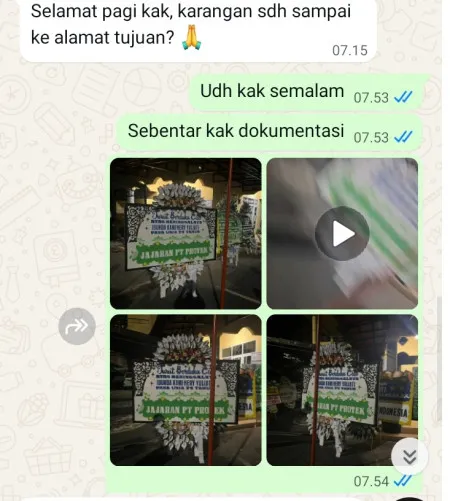 Pengiriman Papan Bunga Selamat Kedokan Bunder